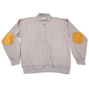 VTG Orvis Sweater Suede Elbow Patch Mens Size  XL